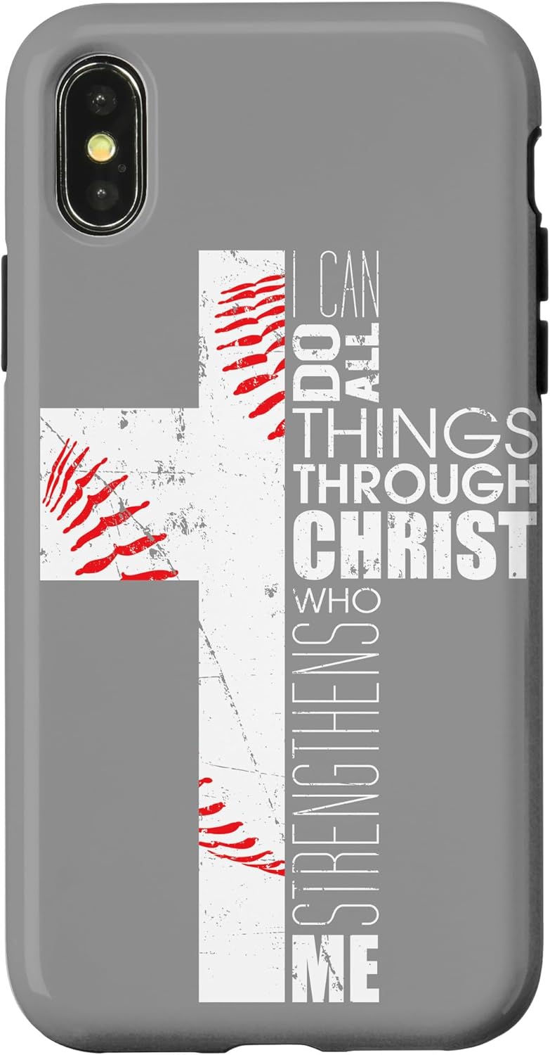 iPhone 11 Gifts For Baseball Players Phone Cases Christian Bible Verse Case