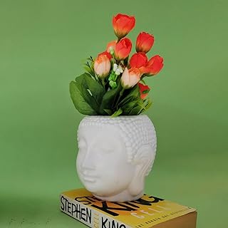 Buddha Face Artifical Flower Pots vases for Home Decoration Vases for Living Room, Indoor & Outdoor Decorations Vases for Home Decorations..