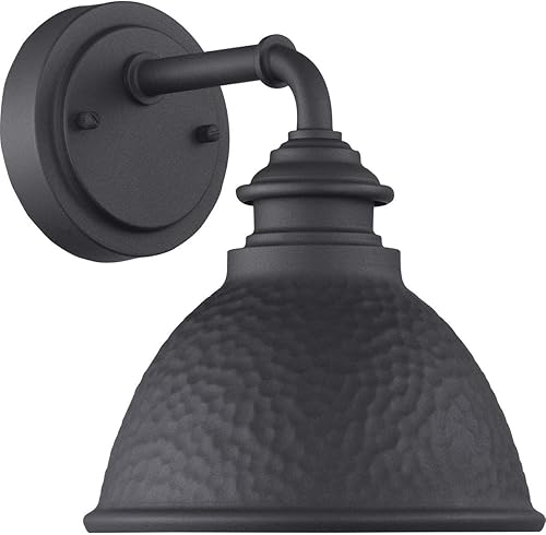 Progress Lighting Englewood Collection - Farol de pared pequeño para exteriores con 1 luz, color negro