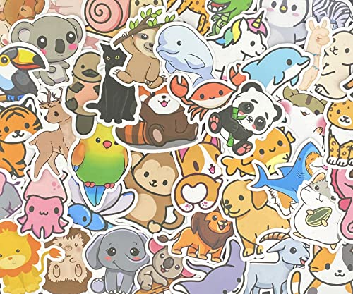 Aowplc 300 Pcs Animal Stickers, Cute Stuff For Kids, Vinyl Waterproof Kawaii Stickers For Water Bottles #TOP4