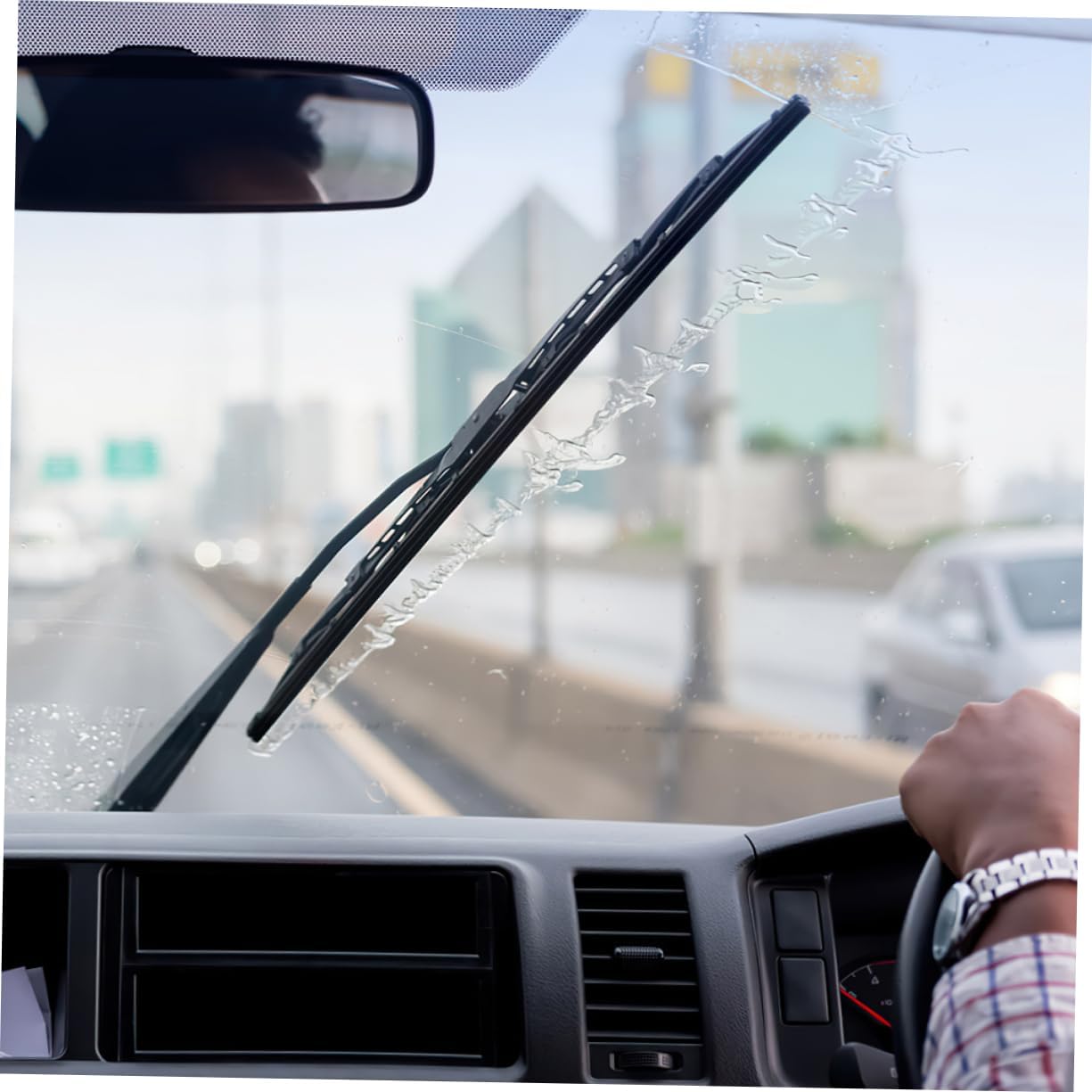 SOLUSTRE 10pcs Car Windshield Wiper Rubber Inserts Weather Flexible Wiper Blades Easy Installation for Vehicles and Resistant to Aging