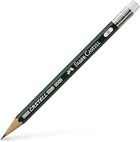 Vista 1 de Faber-Castell 9000 Perfect Pencil Refill; B - 3 Spare Graphite Pencils with Smudge Free Eraser - Writing, Drawing and Sketch Pencils