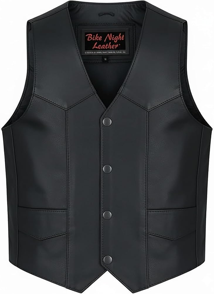 ベスト/ジレ Mexican Biker Vest <Kids size> Vail Waxed Goat Suede Leather Vest - Madison Creek Outfitters