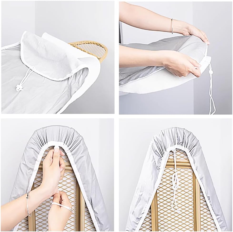 Ironing Board Cover with Padding 36x13in 38x13in 43x14in 48x15in Table Top Iron Board Replacement Cover Easy to Install