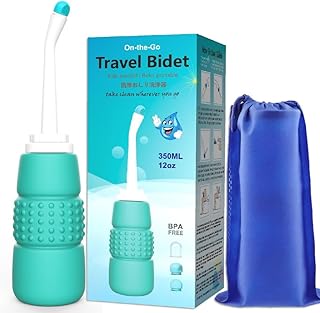 Portable Bidet, Portable Travel Bidet Bottle Handheld Personal Bidet Sprayer, 350ml 12oz Travel Bidet with Long Pointed Nozzle for Personal Hygiene Cleaning/Baby Care/Soothing Postpartum Care