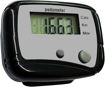Accurate Step Counter - Digital Pedometer with LCD Display for Walking, Running, Jogging | Clip-on Fitness Tracker for Men, Women, Seniors, Kids | Lightweight Calorie Counter for Everyday Exercise