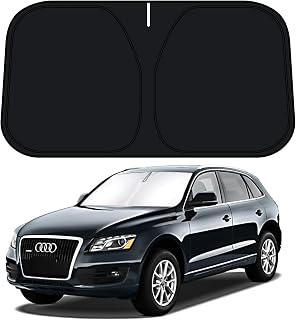 D-Lumina Windshield Sun Shade for 2009-2017 Au-di Q5 / 2014-2017 Au-di SQ5 Accessories, Front Window Sunshade Sun Visor Protector Block UV Rays Heat, Foldable 2 Layers 210T Material