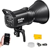 SL60IIBi Bi-Color LED Video Light 75W, 2800K-6500K, CRI96+ TLCI97+, 25100Lux@1m, Bowens Mount LED Continuous Output Light w/11 FX Effects, APP/2.4G Wireless Control, Dimmiable Brightness