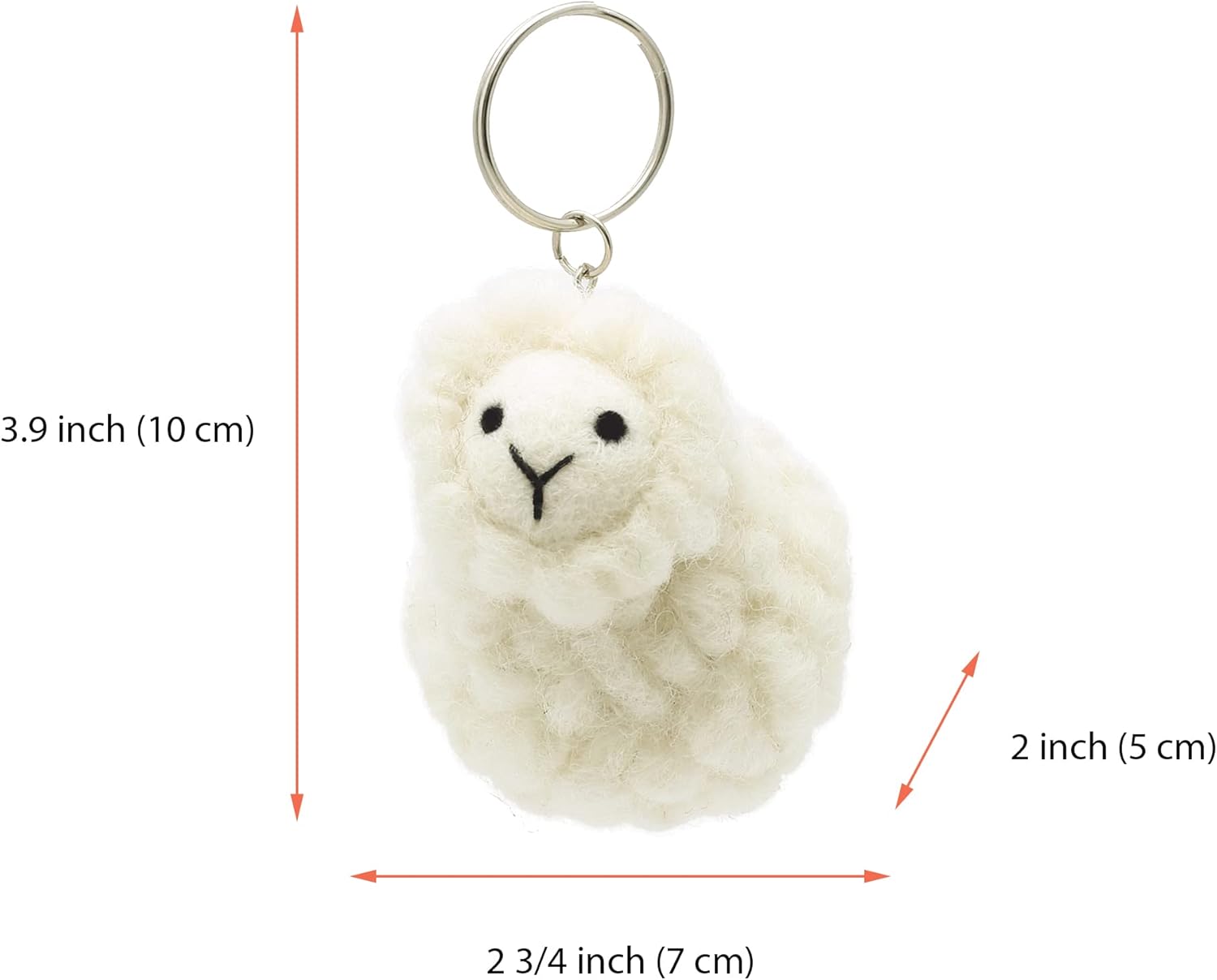 Glaciart One Dog Car Interior Hanging Ornament | Funny & Fuzzy Rear View Mirror Accessories, Cute Swinging Charm for Bag