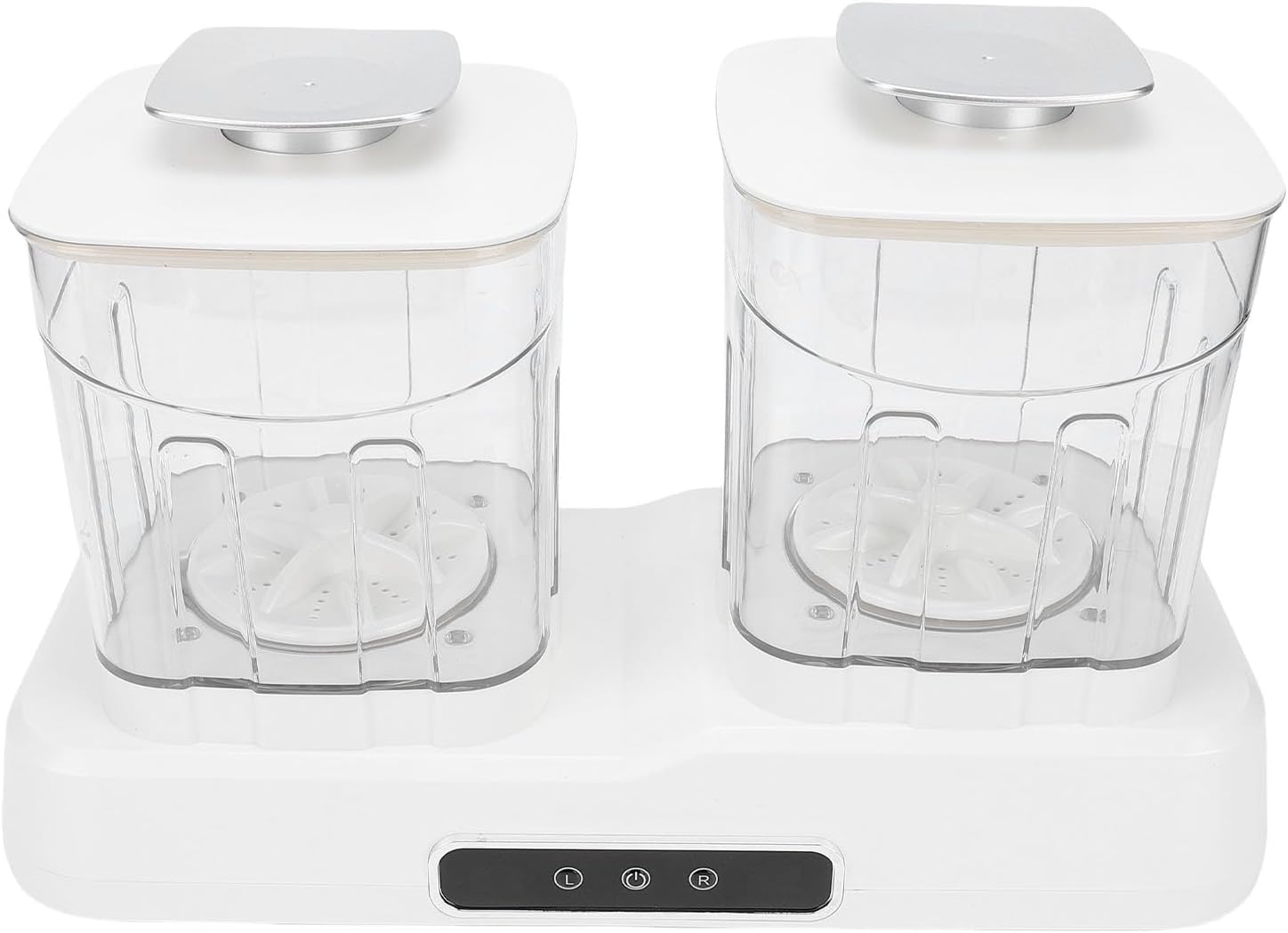 Diydeg Washing Machine, Portable Double Cup Underwear Washer for Bra, Socks and Baby Clothes, Mini Laundry Washer with 2 Cleanings Modes for Travel, Apartment, Camping and Hotel
