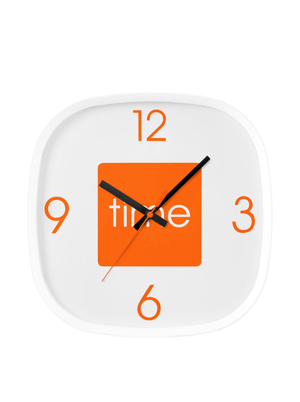 Premier Housewares Arco Wall Clock - Orange