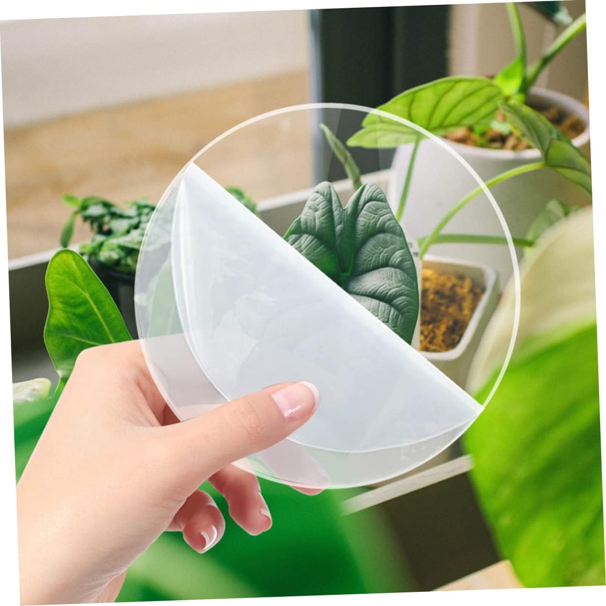LIFKOME 20pcs Clear Acrylic Circles Round Blanks for Crafts Transparent Discs for Home Decor Thickness for Keychains Ornaments and