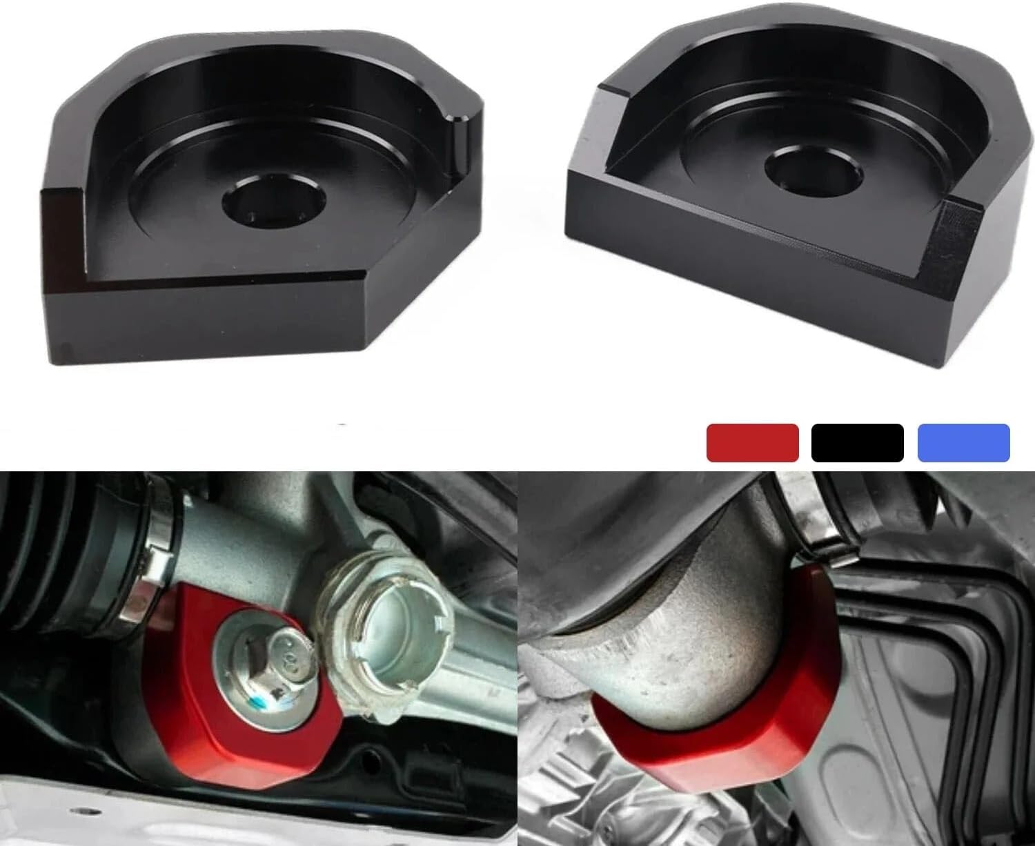 Red Aluminum Steering Rack Lock Lockdown Compatible for Toyota GT86 Compatible for Subaru BRZ Compatible for Scion FR-S Parts Engines OSP001-RD OSP001-BK OSP001-BLM(OSP001-BK)