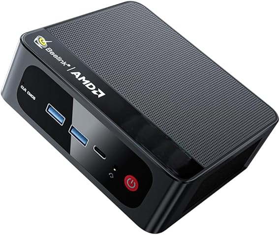 Beelink SER5 PRO Mini Desktop PC with AMD Ryzen 5 5625U 6C/12T, 16GB DDR4 480G NVMe M.2 SSD, Dual Display Output, WiFi 6, 2.5G LAN BT 5.2 W-11 PRO Mini Computer