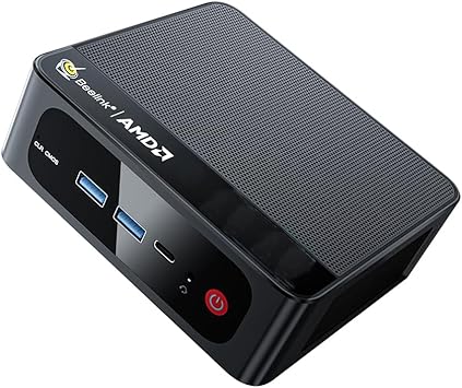 Beelink SER5 PRO Mini Desktop PC with AMD Ryzen 5 5625U 6C/12T, 16GB DDR4 480G NVMe M.2 SSD, Dual Display Output, WiFi 6, 2.5G LAN BT 5.2 W-11 PRO Mini Computer