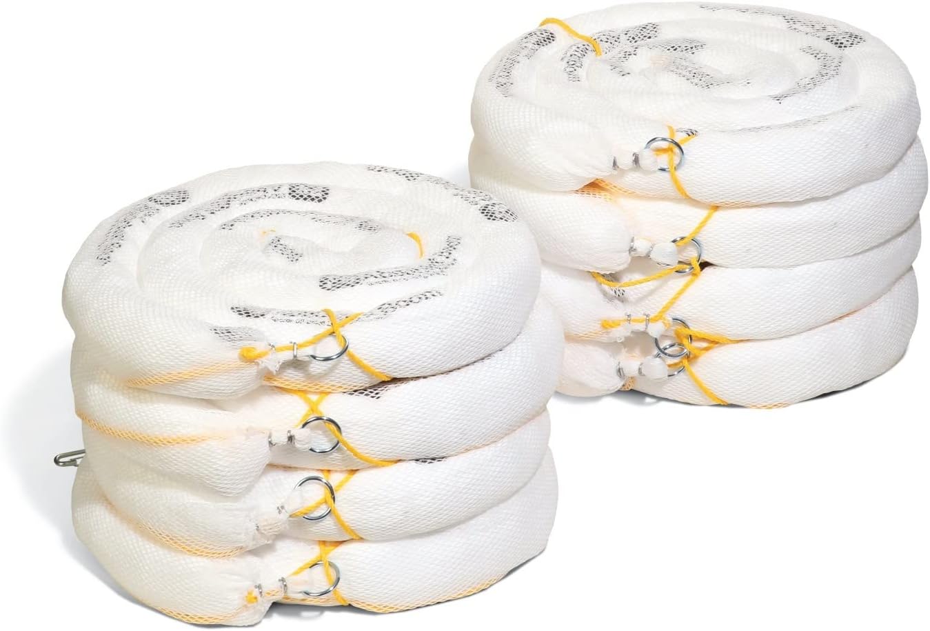 PIG Oil Boom - Oil-Only Absorbent Boom - 8 Pack - 3" x 10' Boom - Absorbs up to 2 gallons per Boom - BOM406