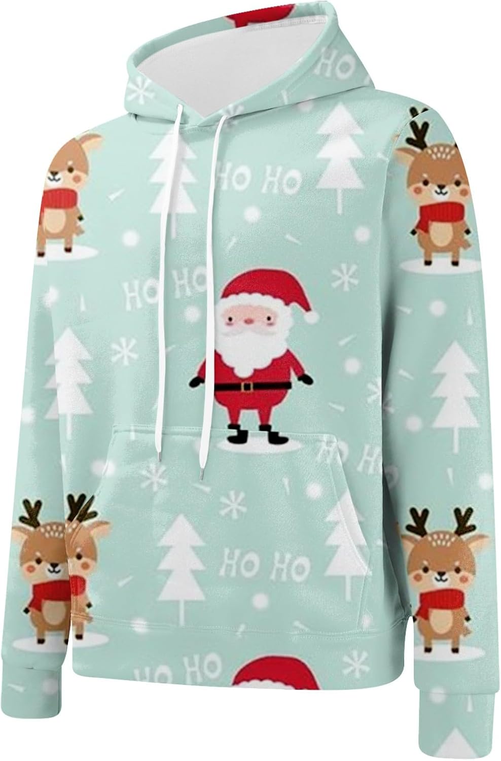 ZYXTIM Mens Christmas Tracksuit 2 Piece Outfits 3D Print Funny Party Sets Holiday Hoodie and Pants Sweatsuit Festival Costume