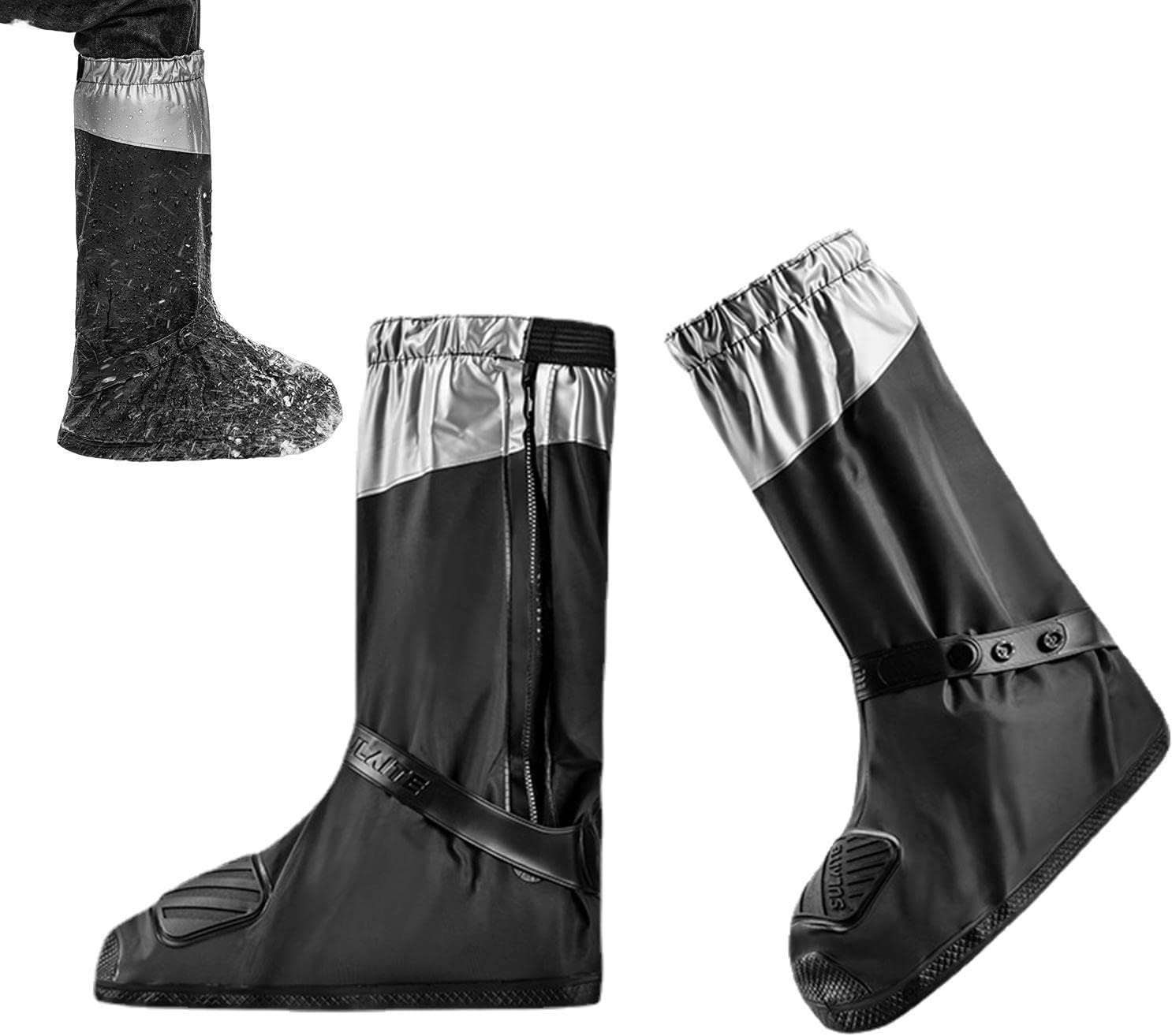 yidin wasserdichte Überschuhe Wiederverwendbare RegenSchneestiefel