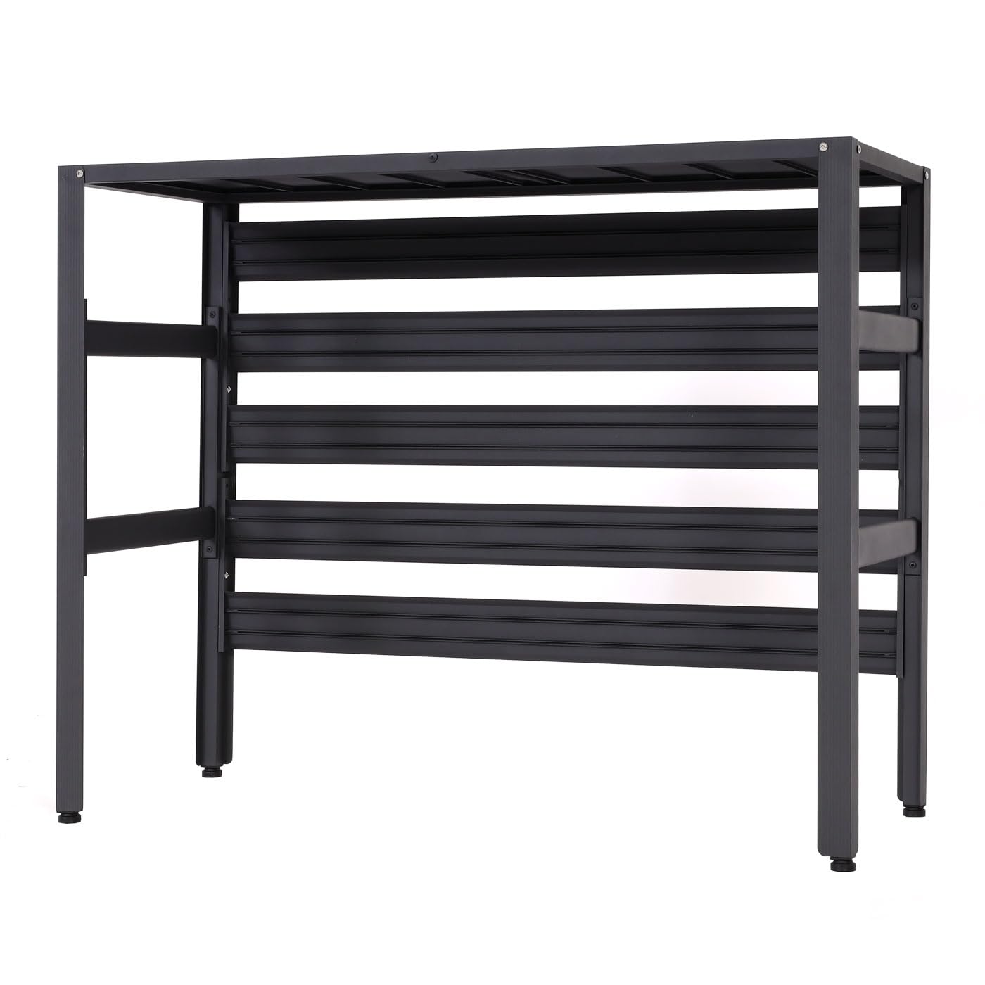 Mendler Alu Verkleidung für Klimaanlage/Wärmepumpe HWC-K59, Abdeckung Schutzgitter Pflanzenregal, Metall 73x90x38cm - grau