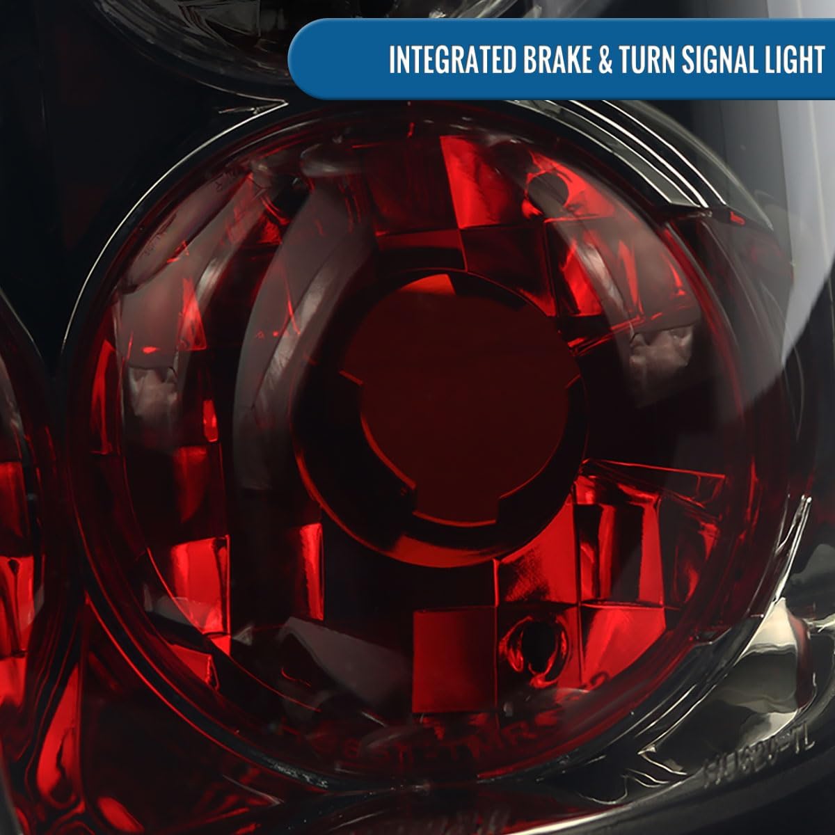 Ronnin - Fits 1997-2004 Dodge Dakota Euro Style Replacement Tail Lights Assembly Pair | Smoke