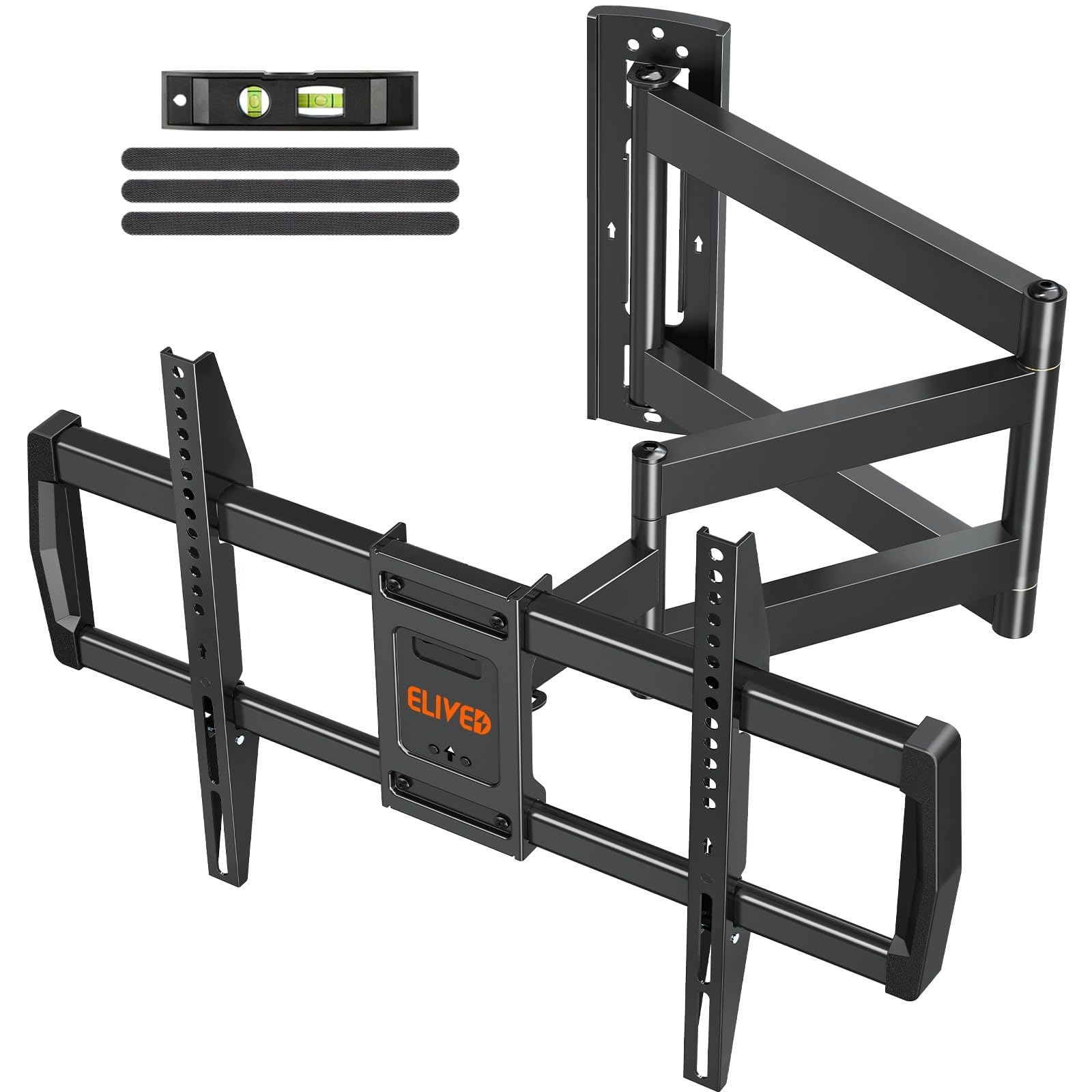 ELIVED Long Arm TV Wall Mount for Most 42-75 Inch TVs, 37.9 Inch Long Extension Corner TV Mount, Full Motion Wall Mount tv Bracket Swivel and Tilt, Holds up to 99 lbs. Max VESA 600x400mm, YD3038