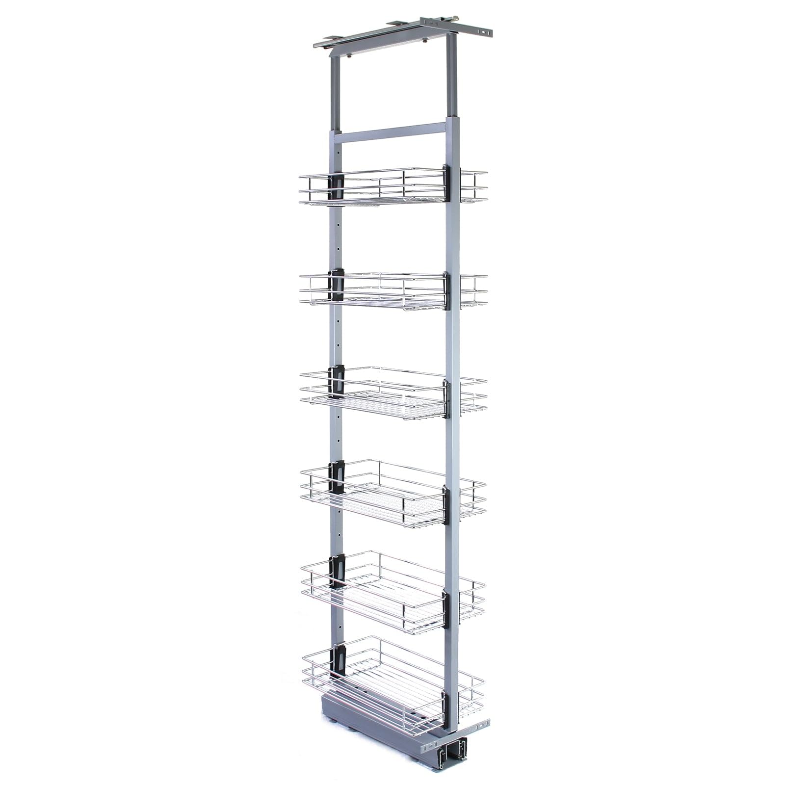 Ausziehbarer Vorratsschrank Küche – 170cm - 195cm mit Soft-Close Funktion