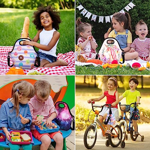 Joyhill Kids Lunch Bag, Reusable Insulated Lunch Box, Detachable Shoulder Straps Lunch Tote Mom Bag For Women, Cute Lunchbox For Boys Girls (Large, Pink) #TOP5