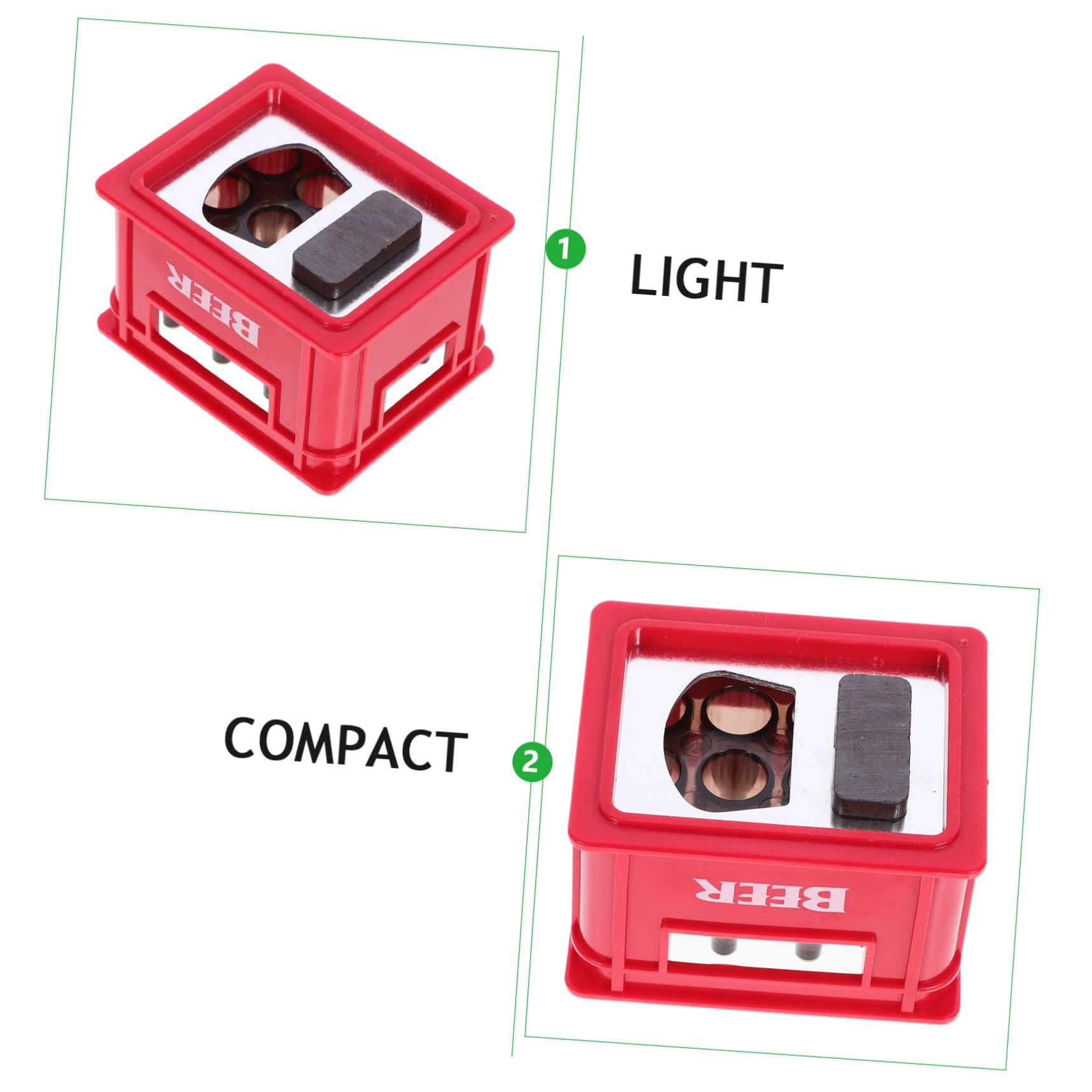 OUNONA 10 Stk magnetischer Flaschenöffner Korkenzieher cooler Flaschenöffner Getränkeöffner Magnete bier magnette Barkeeper für die Wand rot