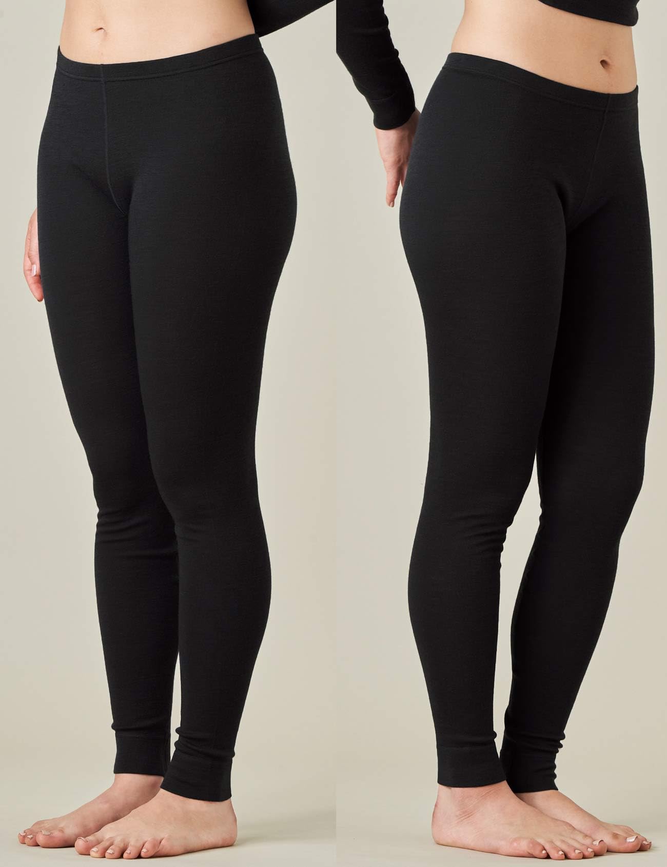 LAPASA Pantalon Thermique Femme 100% Laine Mérinos Leggings Chaud Automne/Hiver L49