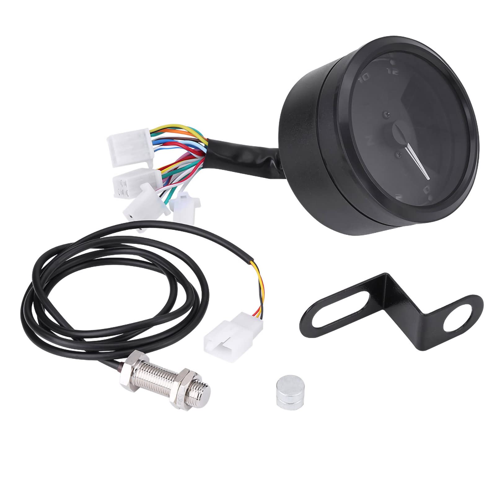 Tacómetro Velocímetro Digital LCD 12000RPM para Motocicleta