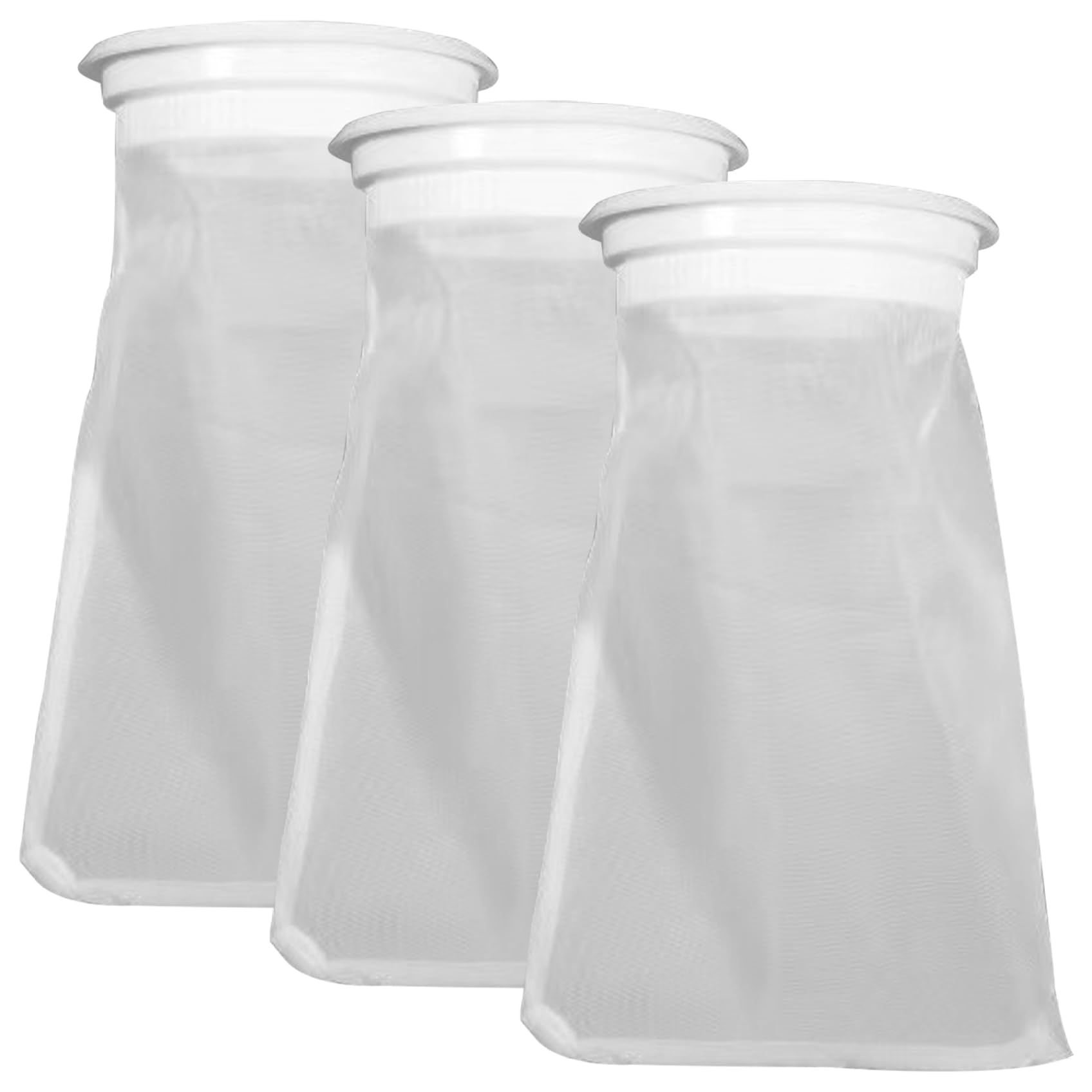 DAGLLGEW IBC Tote Filter 3Pcs 5.3" x 250mm IBC Lid Filter Fine Mesh Rain Barrel Nylon Washable Reusable Replacement Rain Water Water Barrel Screen