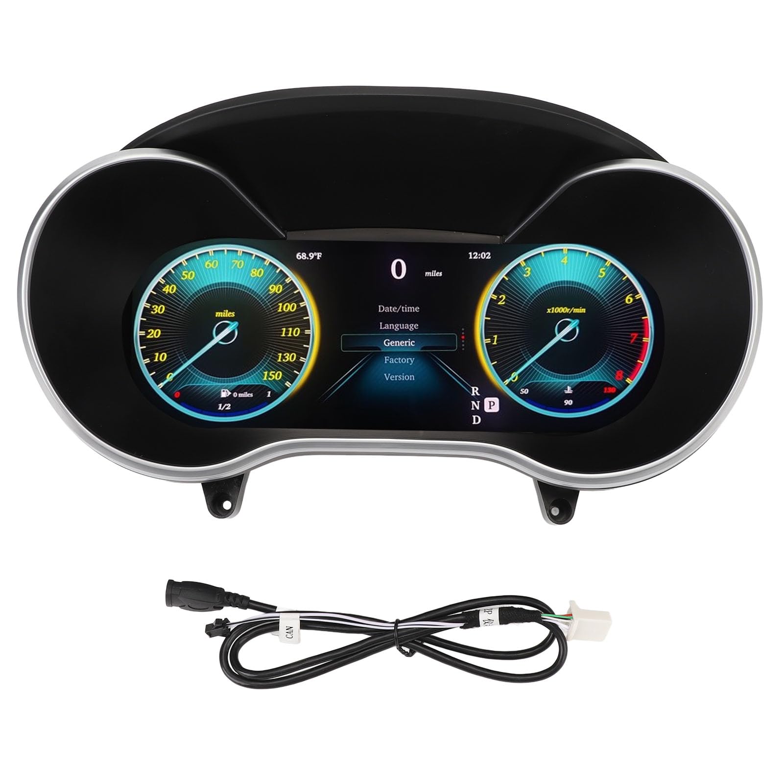 Digital Dash Cluster Instrument, Tashboard de Automóvil Alto Rendimiento para GLC X253 C253 2014-2018 para CarPlay
