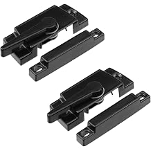 2 PCS Window Latches Window Sash Locks for Double Hung Windows Lock Replacement Parts for Sliding Vertical and Horizontal Windows Black