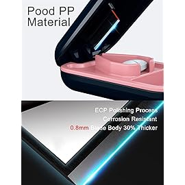 DUBSTAR Small Pill Cutter, Pill Cutter Splitter for Small and Tiny Pills, Portable Pretty Pill Cutters for Large Pills, Cuts Vitamins Tablets for Purse Pocket (2 PCS Pill Cutters, Blue+Purple)