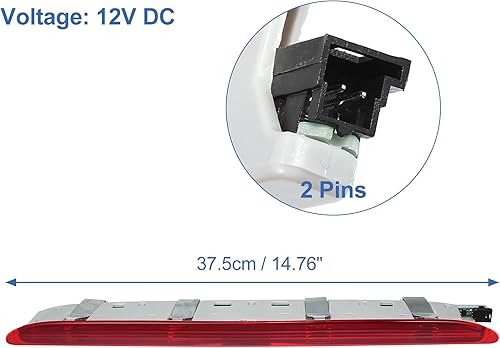 Miniatura 4 de X AUTOHAUX Tercera luz de freno trasero de alto nivel 1648201056A para Mercedes-Benz W164 ML Clase ML320 ML350 ML500 ML550 ML63AMG 2005-2011
