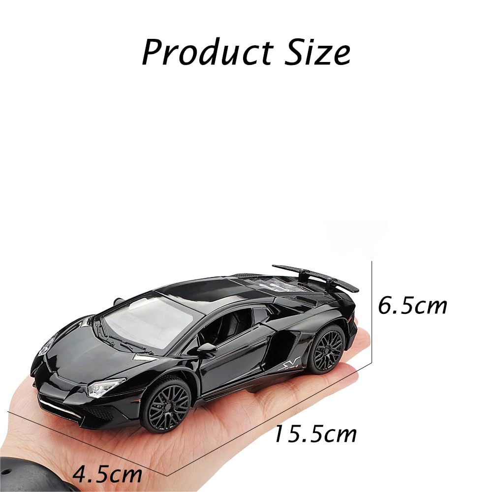 Amazon.com: iLooboo Alloy Collectible Black LP750 Toy Car Model