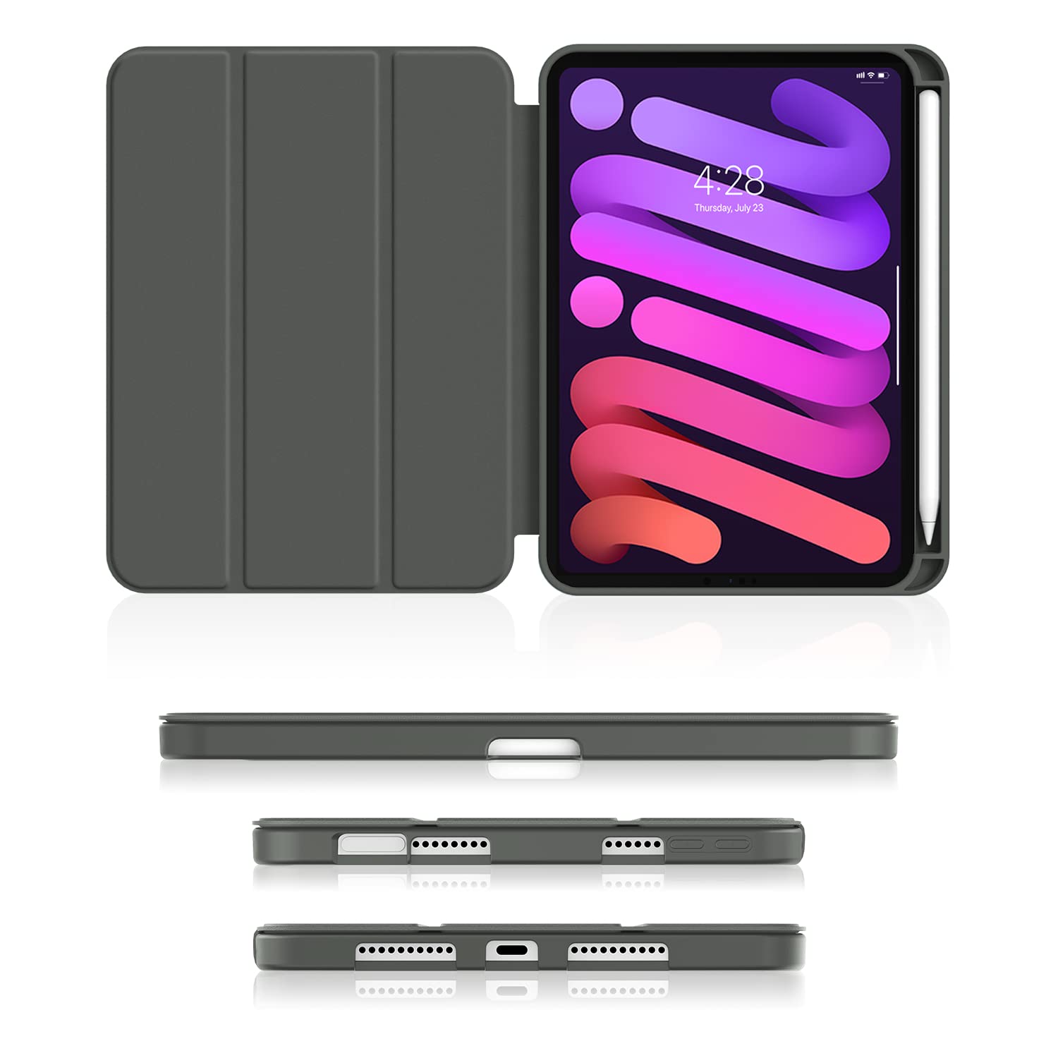 Soke for iPad Mini 7 A17 Pro Case 2024,iPad Mini 6 Case 2021 with