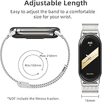 Vista 5 de MIJOBS Correa para Xiaomi Mi Band 10/9/8, Correa de Reemplazo Transpirable para Mi Fit Band 9, Correas de SmartWatch, Pulsera de Pulsera