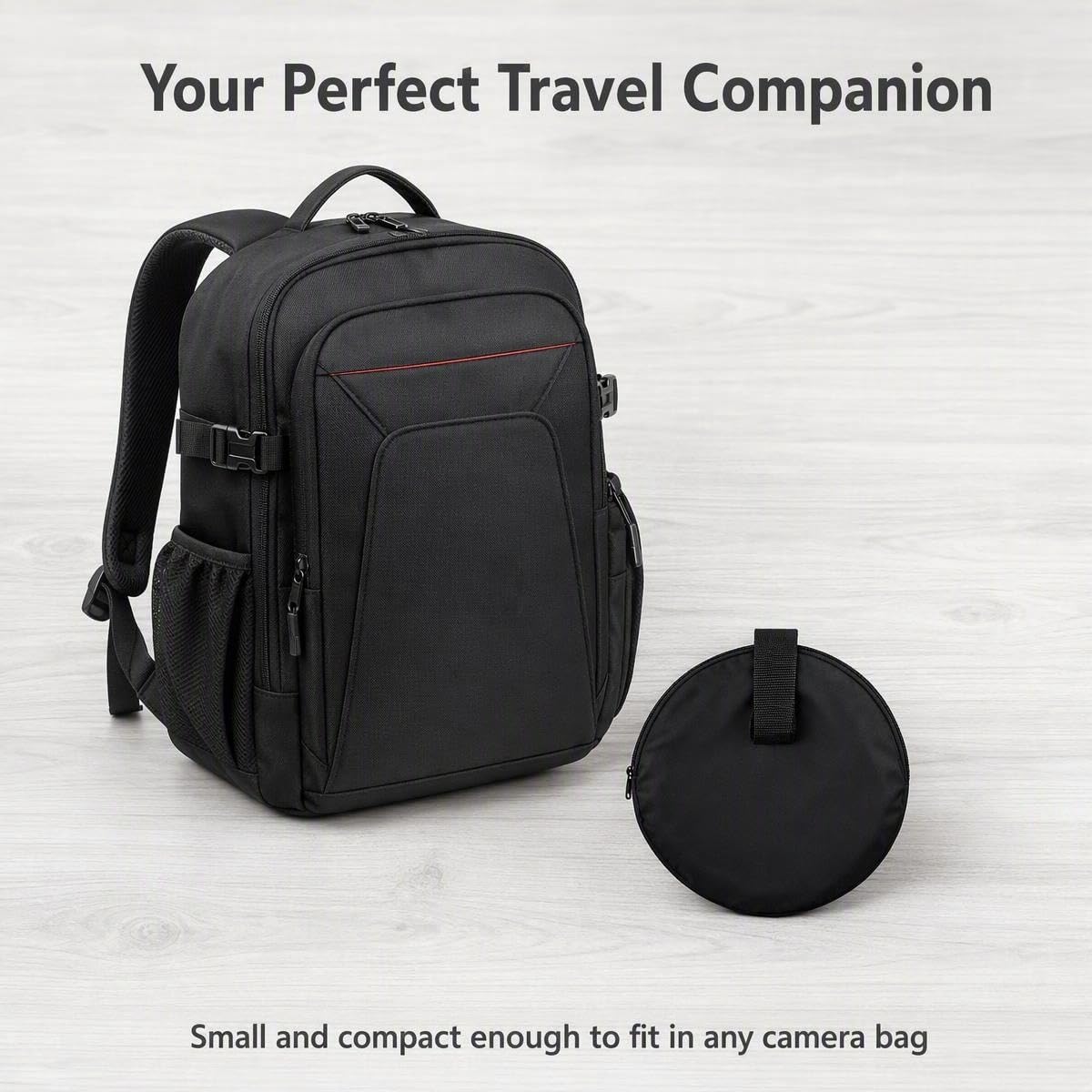 2-in-1 Photography Reflector, Multi-Disc Collapsible Light Reflector with Bag - Super Portable for Studio/Macro Photography - Silver,White (2 in 1 (24")) image 3