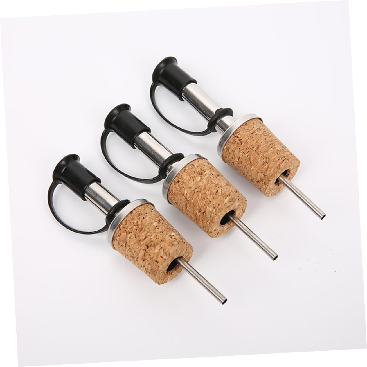 Unomor 8Pcs Wine Pourer Bar Spout for Liquor Bottles for Home Use Friends Oil Vinegar Compatible