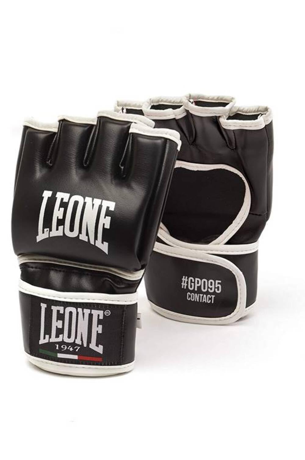 LEONE 1947, Contact Guanti MMA, Unisex – Adulto, Nero, M, GP095