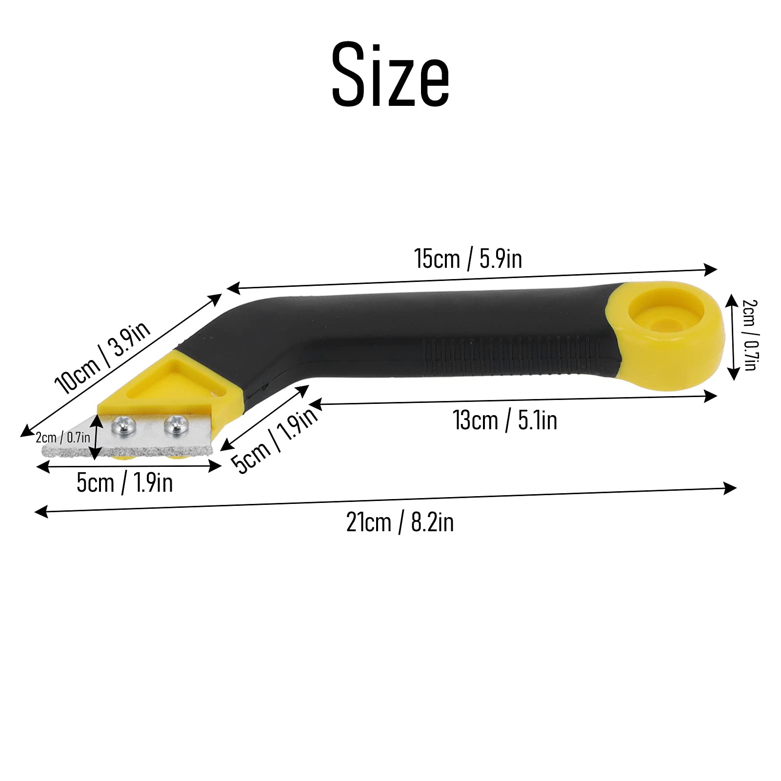 HASTHIP® Grout Scraping Rake Tool, Tile Grout Remover, Tile Grout - View #4