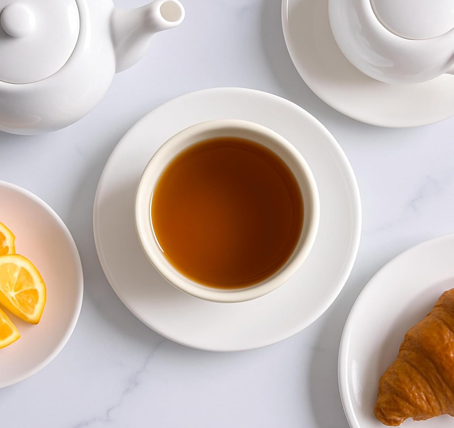 Tuxton China TRE-045 Chinese Tea Cup, 4-1/2 oz., 3" Diameter x 2-1/2"H, Microwave and Dishwasher Safe, Oven Proof, Fully Vitrified, Ceramic, DuraTux, American White/Eggshell, Case of 36