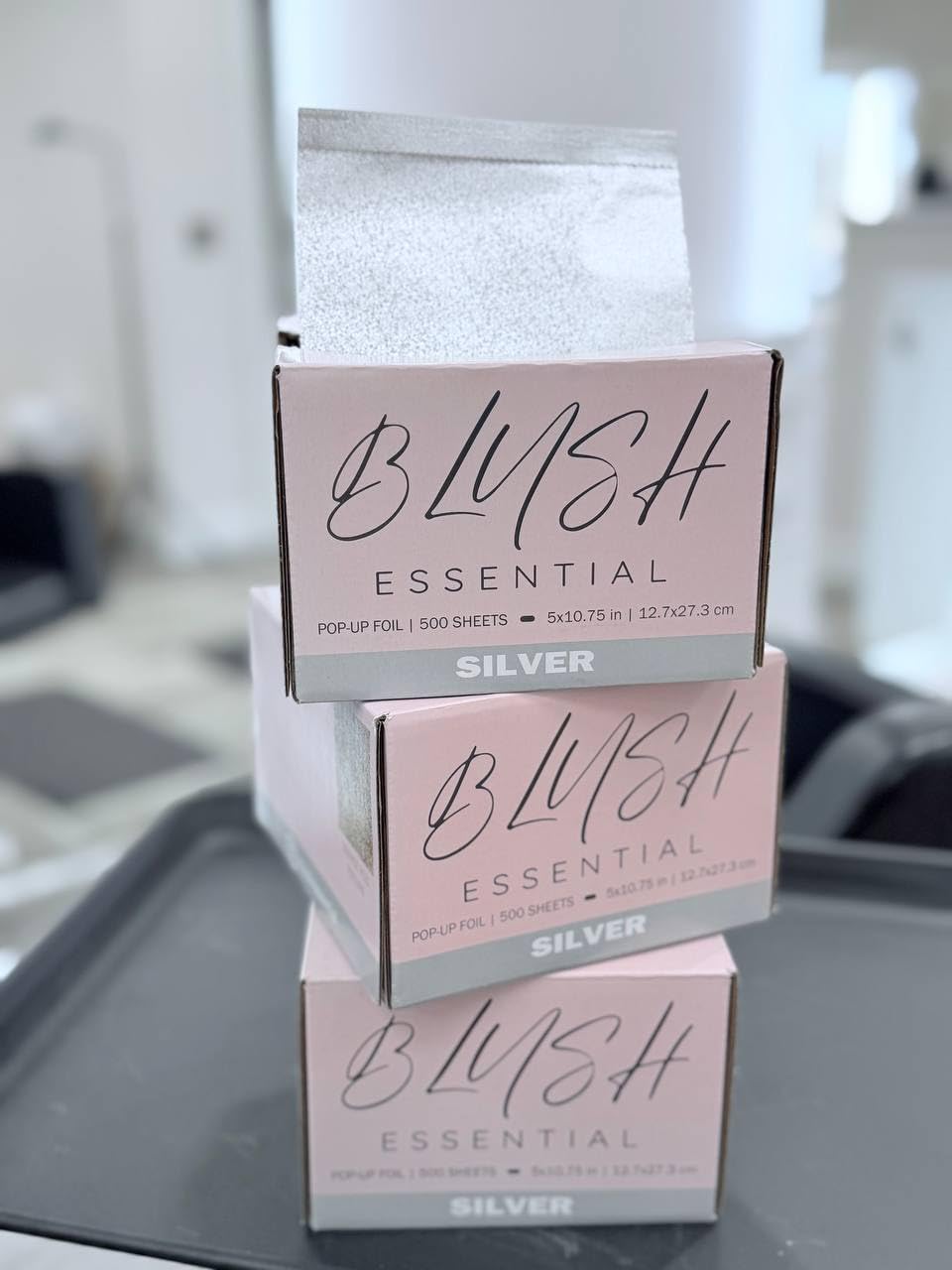 Hair Salon Pop Up Foils, Aluminum Foil Sheets for Highlighting and Coloring, Salon Hair Foils, Orange Peel Texture 5"x10.75", 500 Sheets