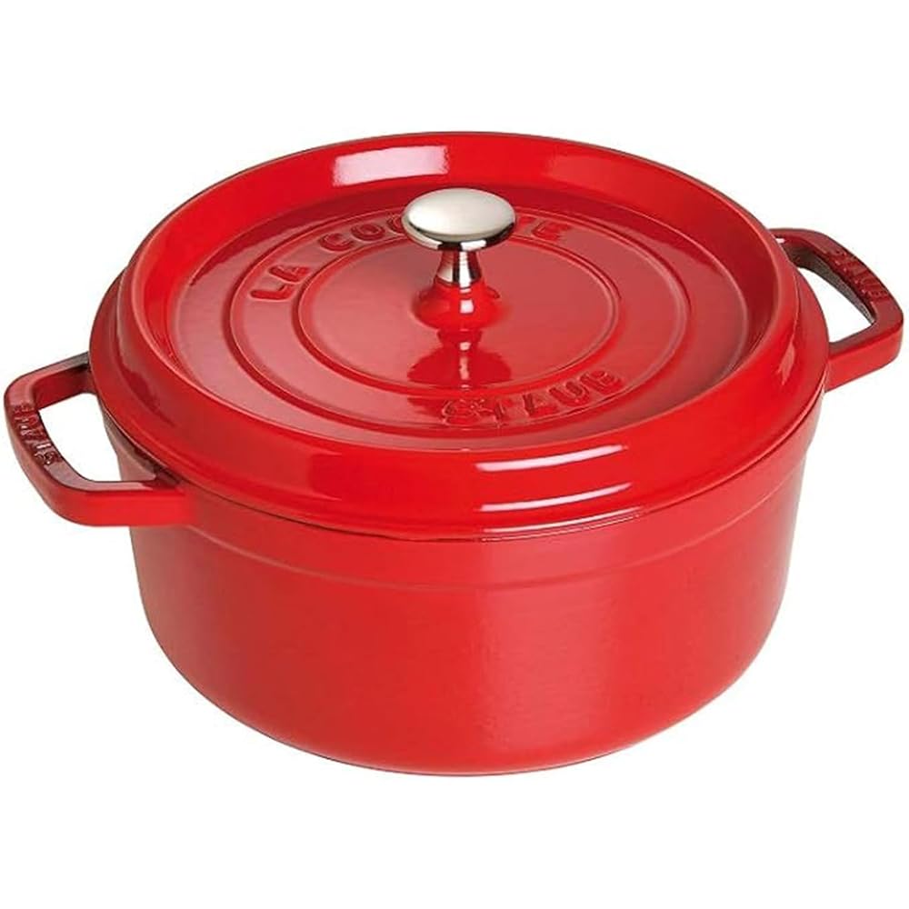 STAUB Cocotte en Fonte, Ronde, 26 cm, 5,2 L, Cerise