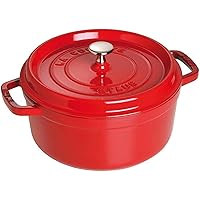 Staub Casseruola Rotonda, Rosso (Ciliegia)