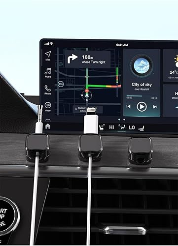 Miniatura 4 de Organizadores de Cables adhesivos Negros - Pack de 4 unidades  Gestión de Cables para oficina, escritorio, casa, TV o PC