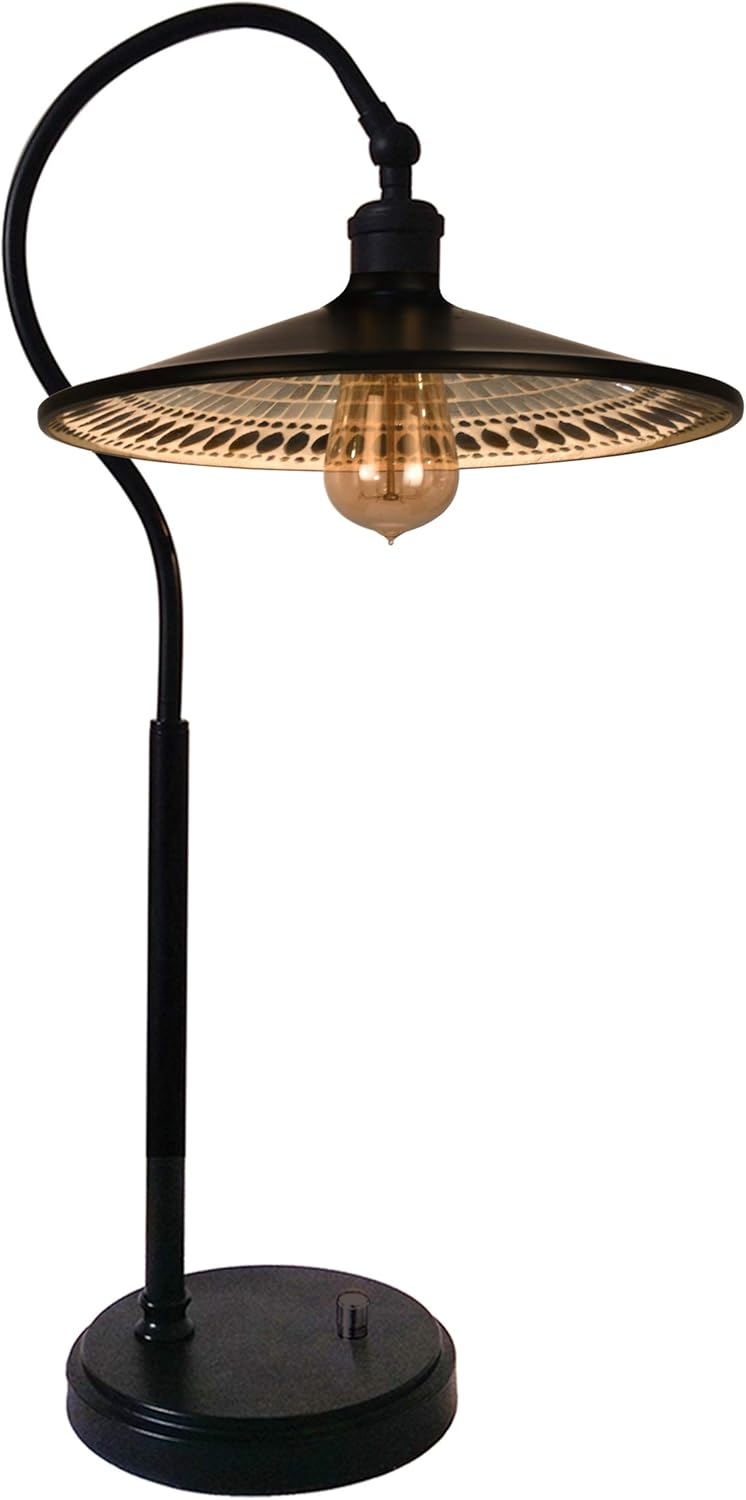 Dale Tiffany TT16010 Boldero Mosaic Table Lamp, Dark Bronze