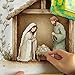 Zhenqing Nativity Scene Cross Stitch Kit for Beginners, 11CT Printed White Cotton Fabric 36x36cm, Full Embroidery with Threads & Instructions(70733)