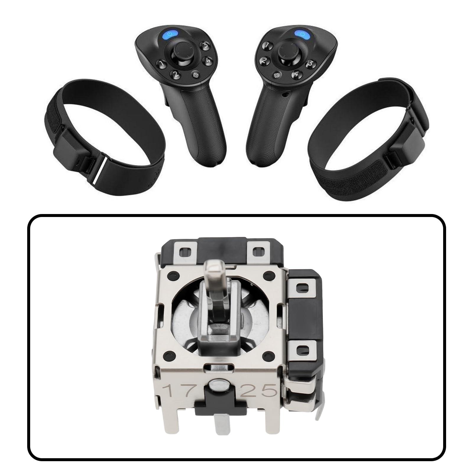 ECSiNG FJR06K-S Garnek joysticka z potencjometrem przełącznika B10K do przenośnych konsol do gier VR kontrolery gier symulator kontrolerów